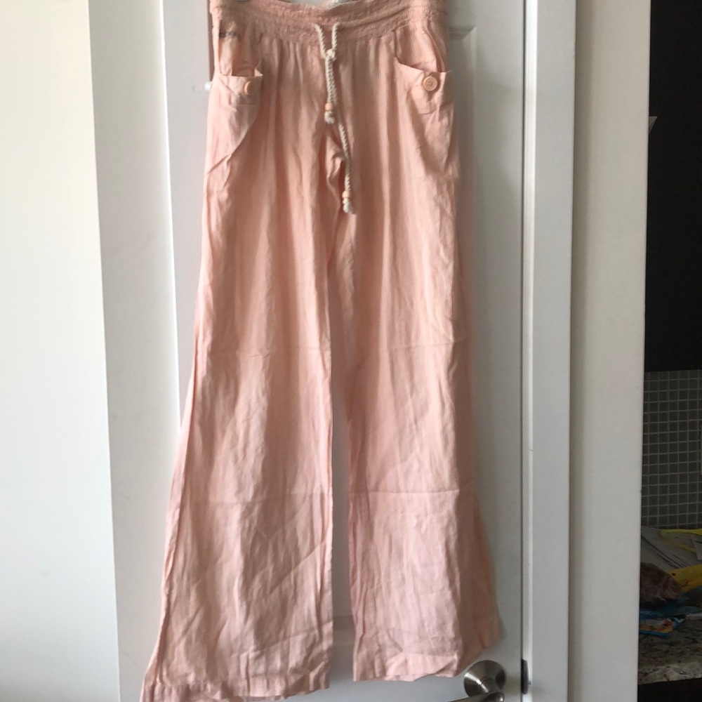 Billabong side M beach pants cotton peach color